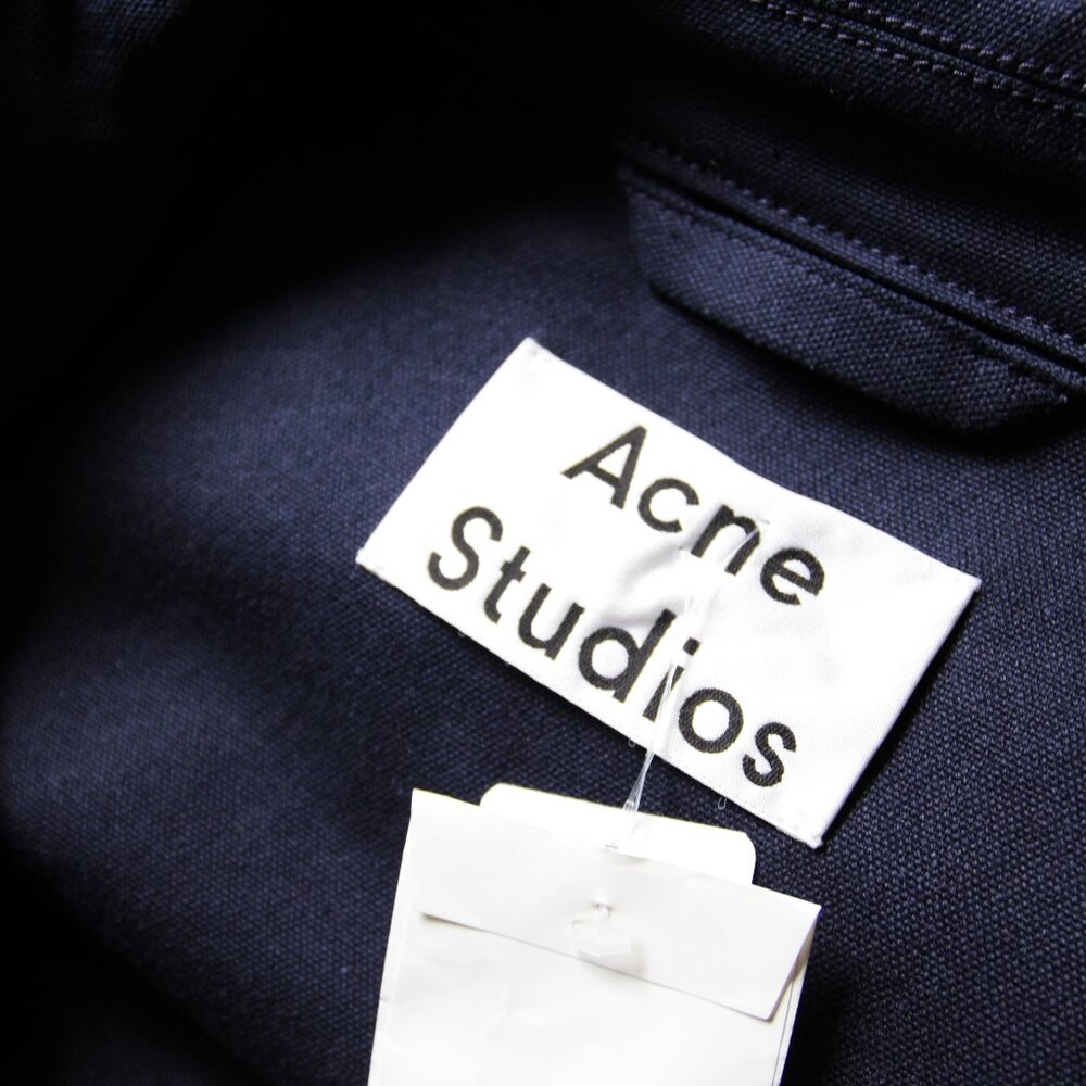 BNWT SS19 ACNE STUDIOS TWO-TONE PARKA NAVY 48 - Picture 10 of 16